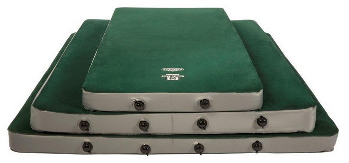 A picture of various sizes self-Inflating air mattresses